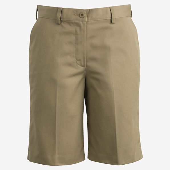 Ladies Utility Chino Flat Front Short