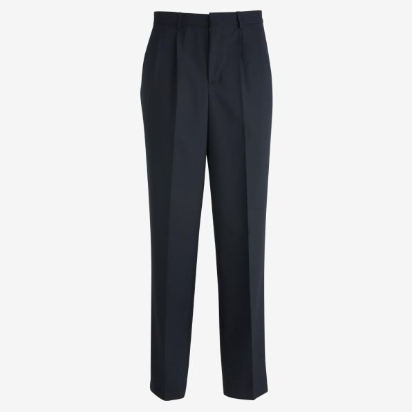 Mens Pleated Front Poly/Wool Pant