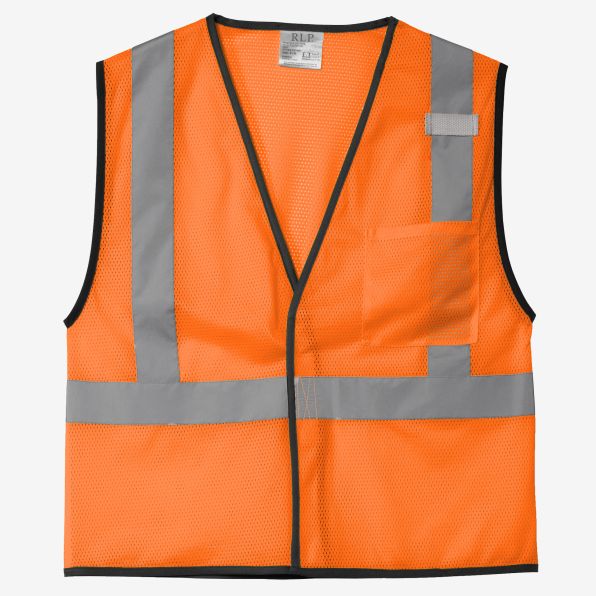 High Visibility Mesh One-Pocket Vest