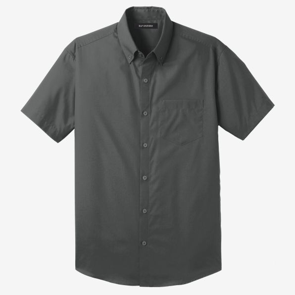 Carefree Poplin Short-Sleeve Shirt