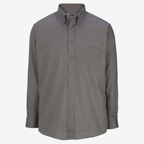 Mens Easy Care Long Sleeve Poplin Shirt