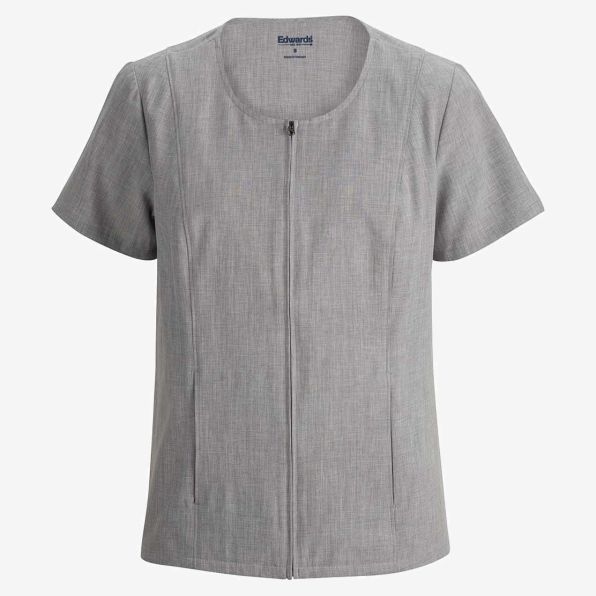 Melange Full Zip Tunic