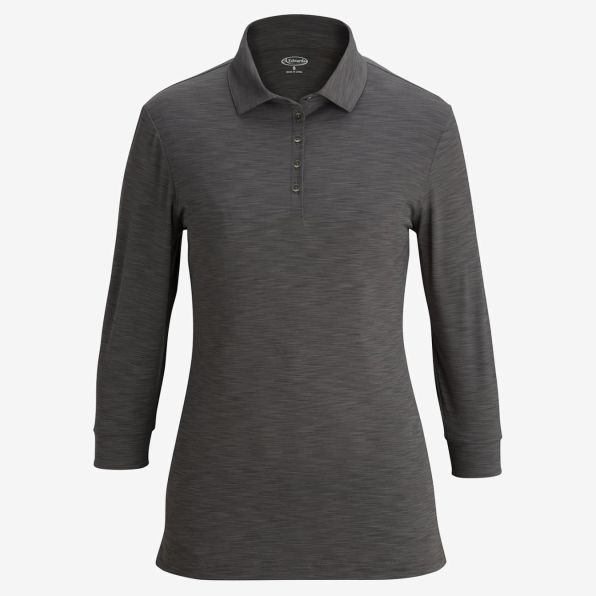 Ladies 3/4 Sleeve Optical Polo