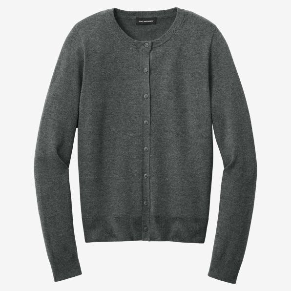 Port Authority Women's Easy Care Crewneck Cardigan Sweater