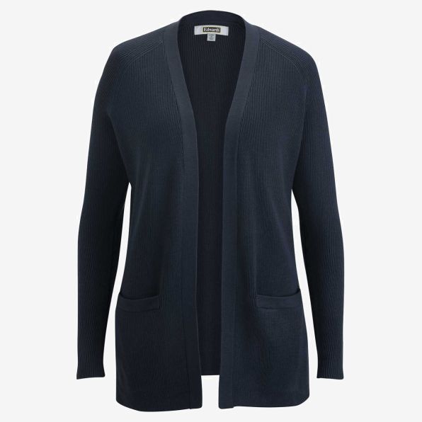 Ladies Open Front Tunic Cardigan