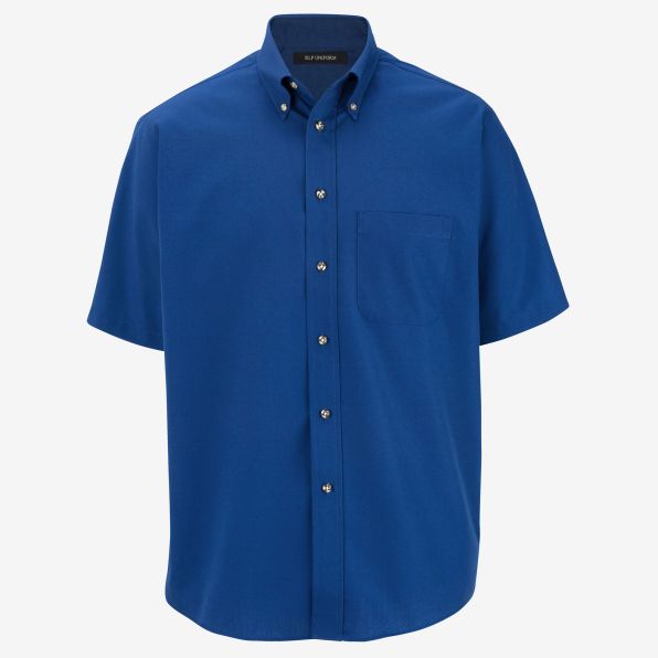 Easy-Care Poplin Short-Sleeve Shirt