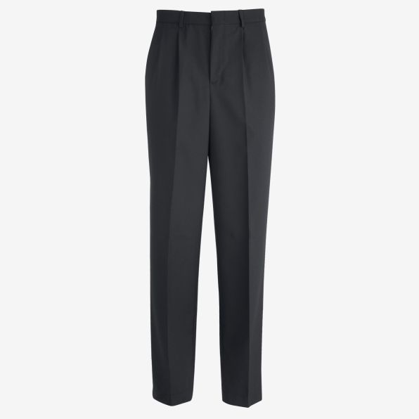 Wool Blend EZ-Fit Pleated-Front Suit Pant