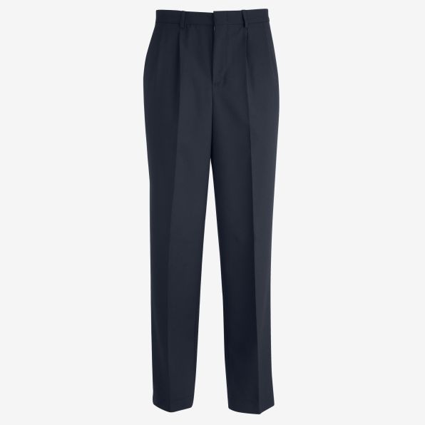 Wool Blend Pleated-Front Suit Pant