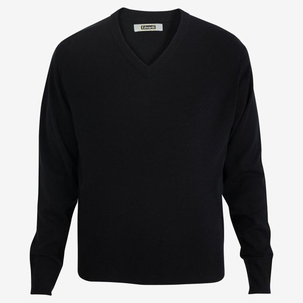 V Neck Sweater Interlock Acrylic