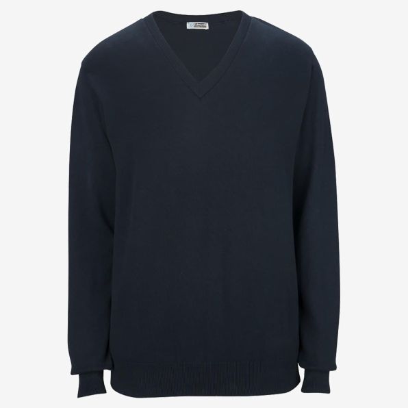 V-Neck Cotton Blend Sweater