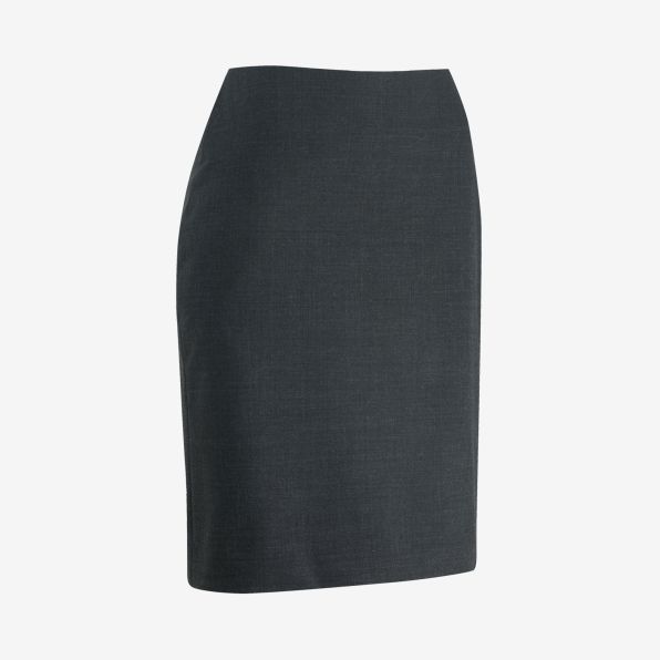 Washable Stretch Wool Blend Straight Suit Skirt