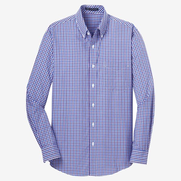 Port Authority Long Sleeve Gingham Easy Care Shirt