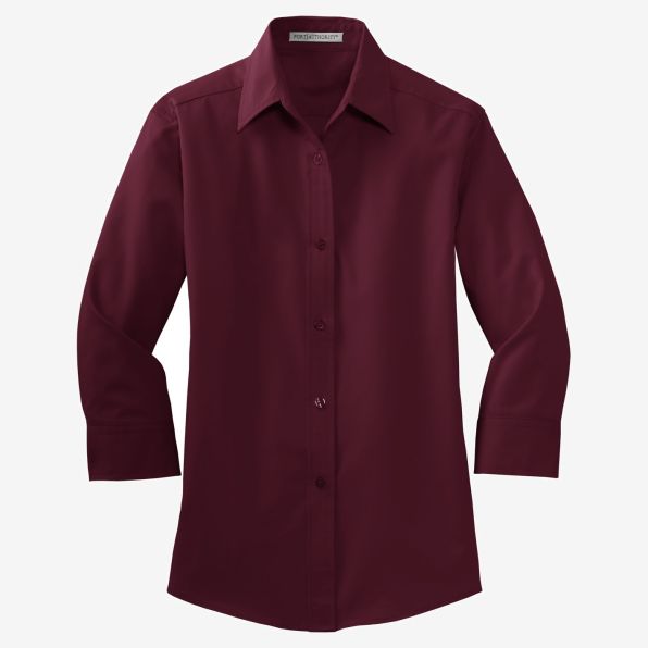 Port Authority Women's 3/4-Sleeve Easy Care Shirt