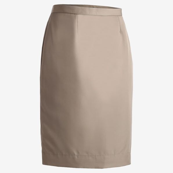 Ladies Microfiber Straight Skirt