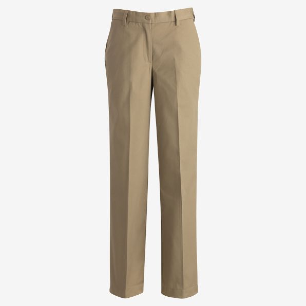 Ladies Ez Fit Utility Chino Flat Front Pant