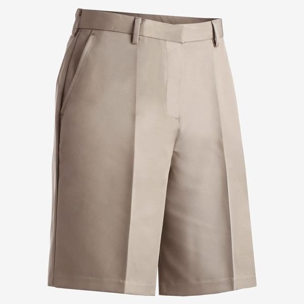 Ladies Microfiber Flat Front Shorts