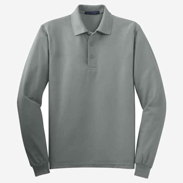 Port Authority Silk Touch Long Sleeve Polo