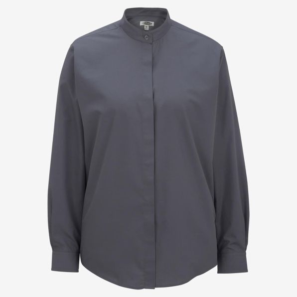 Ladies Banded Collar Shirt