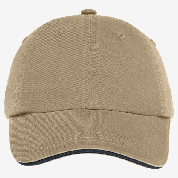 Port Authority Sandwich Bill Cap with Striped Closure