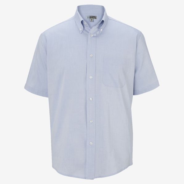 Mens Pinpoint Oxford Shirt - Short Sleeve