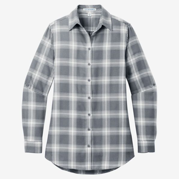 Port Authority Women's Plaid Flannel Tunic