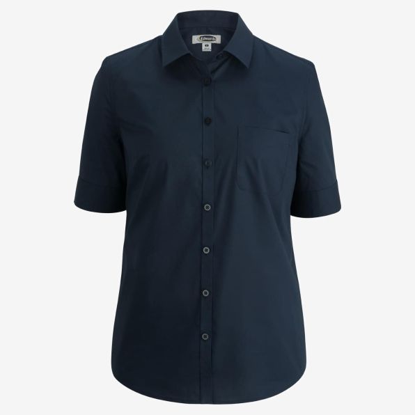 Ladies S/S Stretch Poplin Blouse
