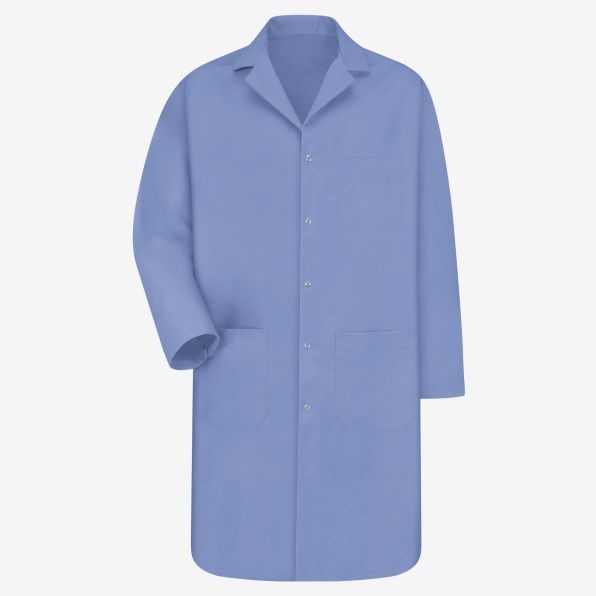 Men's Gripper-Front Lab Coat