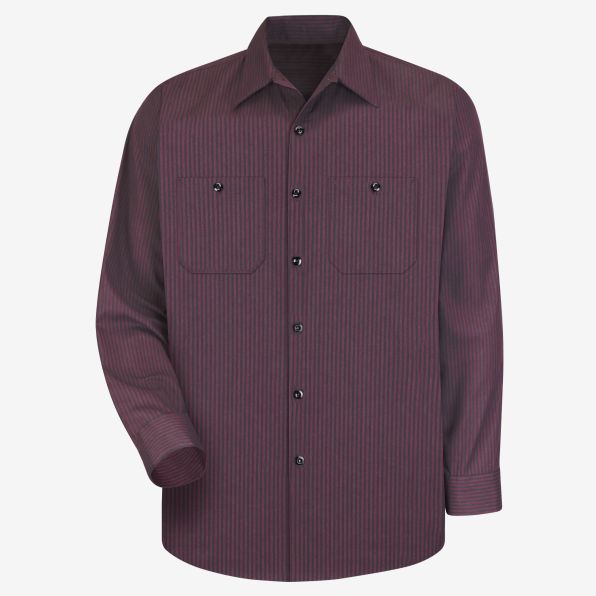 Long-Sleeve Dual-Stripe Work Shirt 