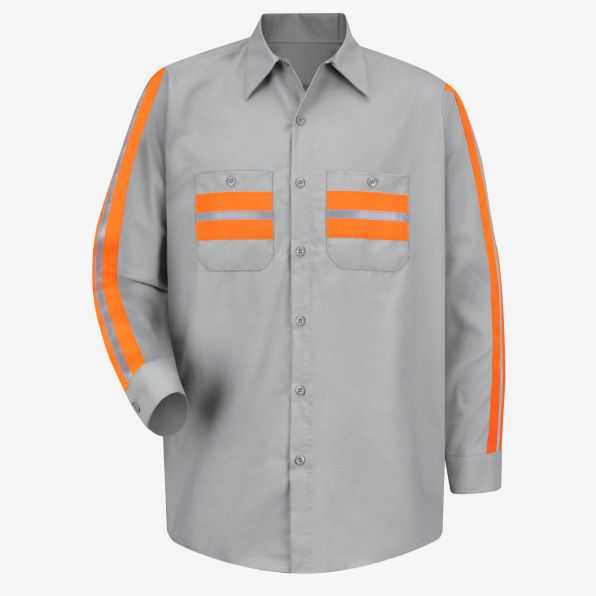 Enhanced Visibility Long-Sleeve Work Shirt