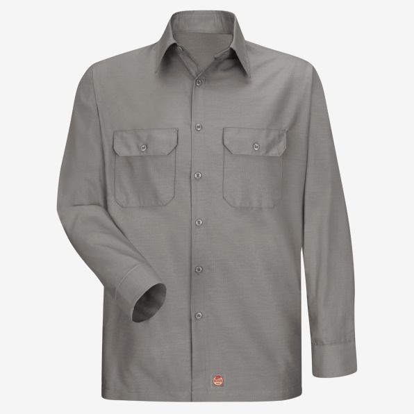 Long-Sleeve Rip-Stop Work Shirt