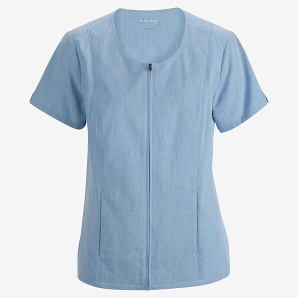 Melange Full Zip Tunic