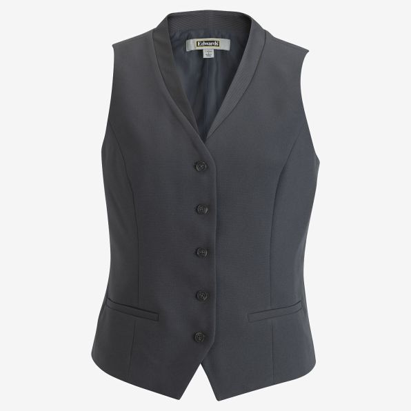 Ladies Ottoman Trim Vest