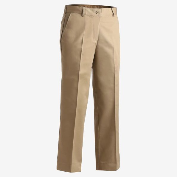 Ladies Easy Fit Chino Flat Front Pant
