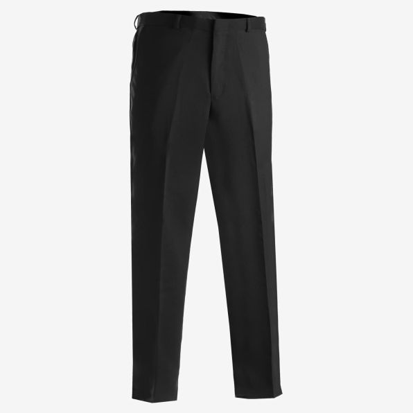 Mens Polyester Flat Front Pant