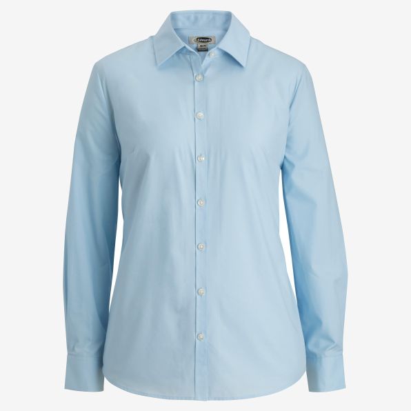 Ladies Essential Broadcloth Shirt Long Sleeve