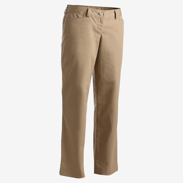Ladies Mid-Rise Flat Front Rugged Comfort Pant