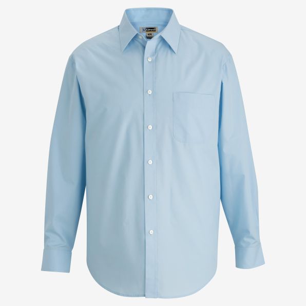 Mens Essential Broadcloth Shirt Long Sleeve