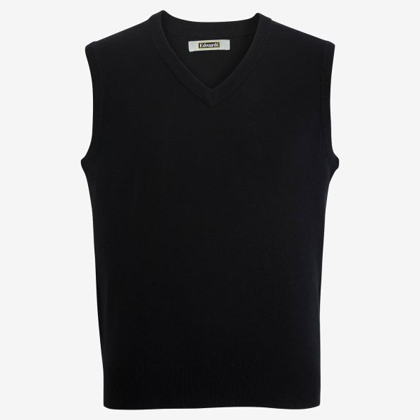 V Neck Vest Interlock Acrylic