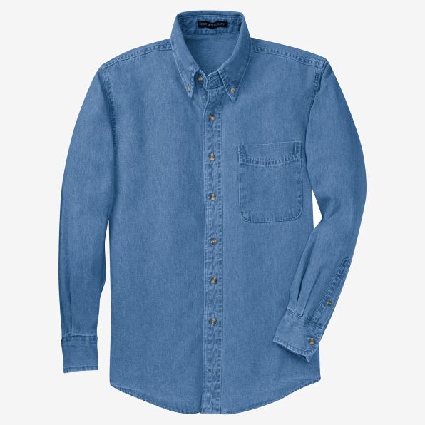 Port Authority Long Sleeve Denim Shirt
