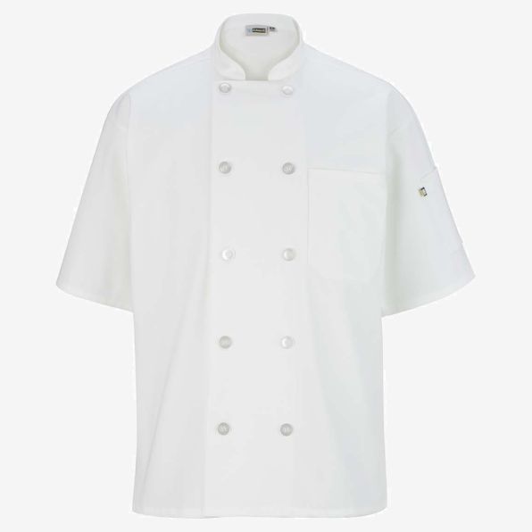 10 Button Short Sleeve Chef Coat